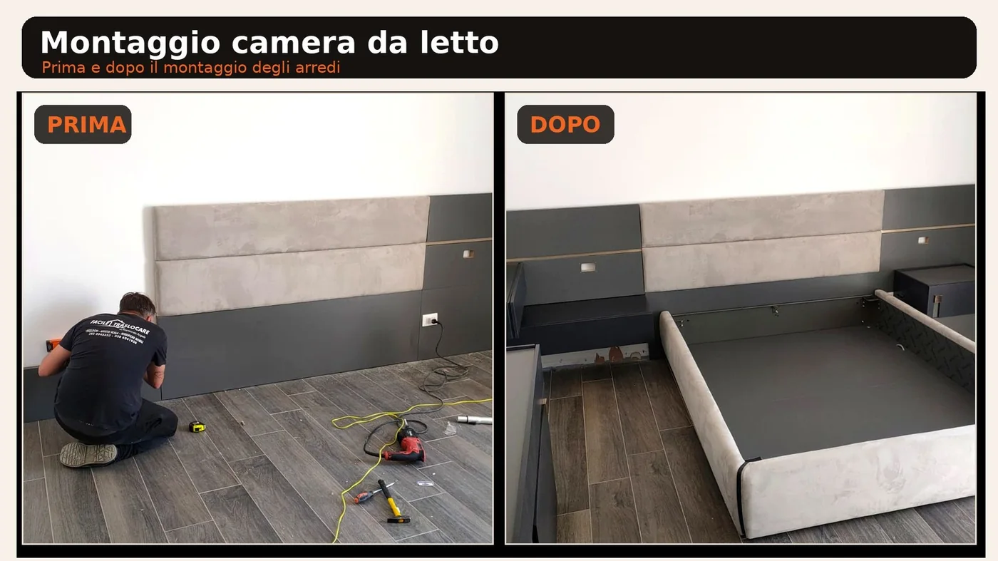 Montaggio camera da letto